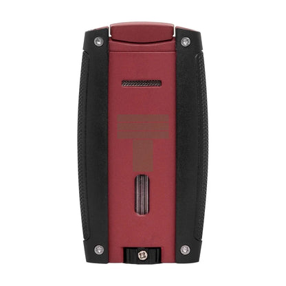 Turismo Double Torch Lighter, Matte Red