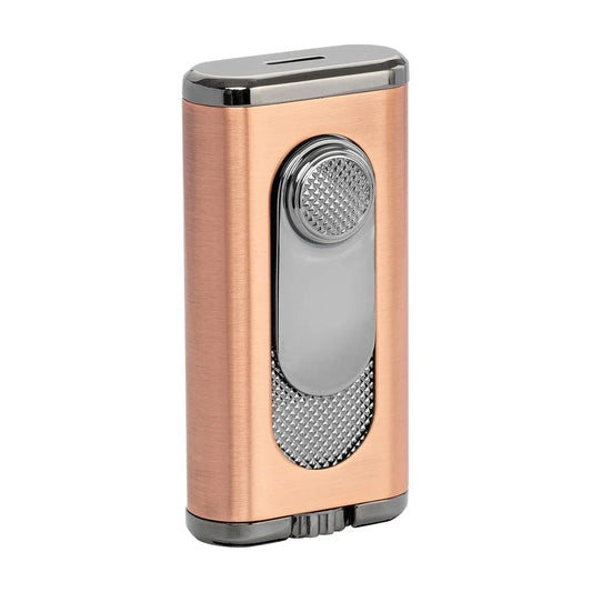 Verano Flat Flame Lighter, Wind Resistant, Vintage Bronze