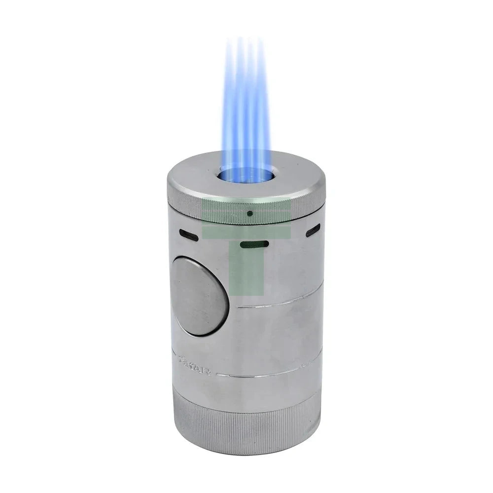 Volta Quad Tabletop Lighter, Silver
