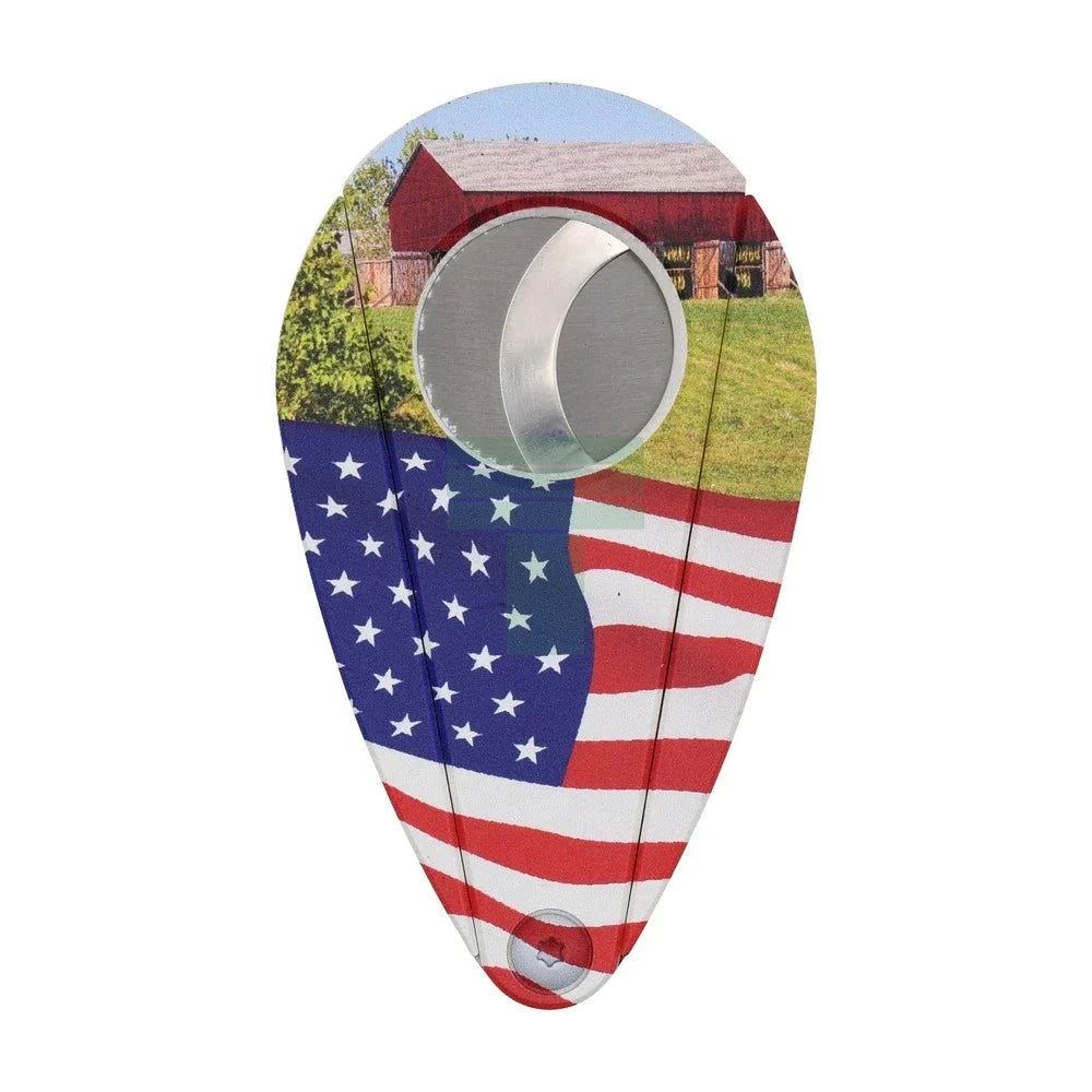 Xi-201 Teus Cutter Titanium American Flag/Barn