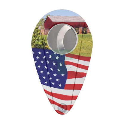 Xi-201 Teus Cutter Titanium American Flag/Barn
