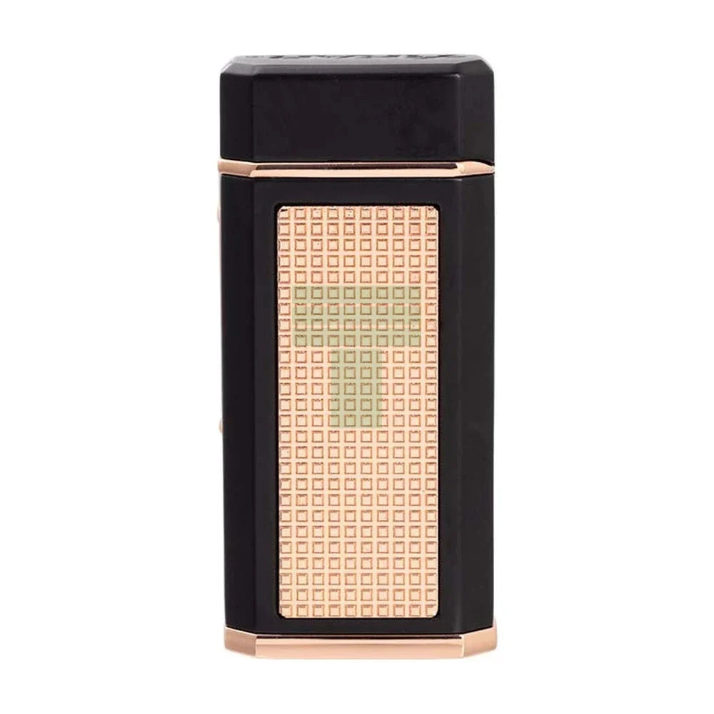 Xikar Ardore Lighter, Xi-615Bkrs Double Soft Flame, Black & Rose