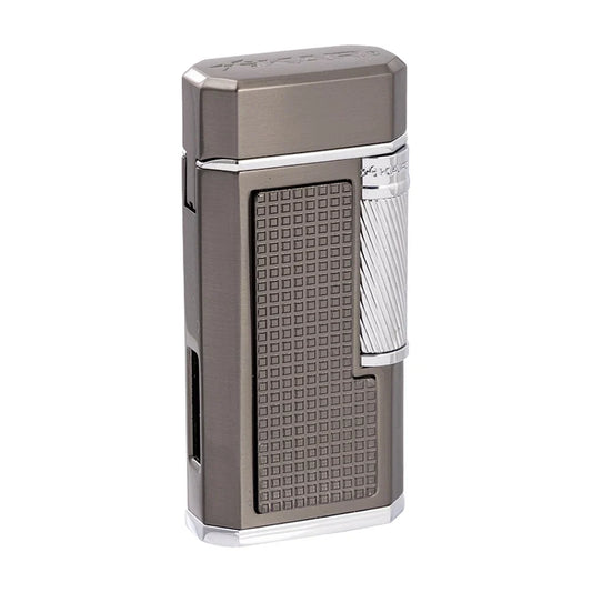 Xikar Ardore Lighter, Xi-615Gm Double Soft Flame, Gunmetal