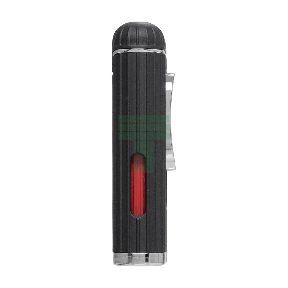 Xikar Hedron Lighter, Xkhd-1000 Hybrid Jet/Soft Flame Black & Chrome