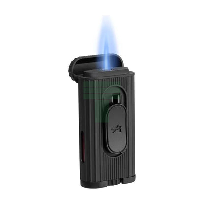 Xikar Hedron Lighter, Xkhd-1001 Hybrid Jet/Soft Flame Black