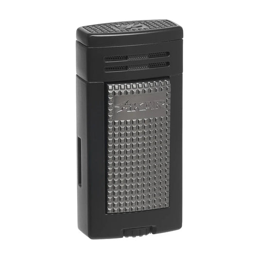 Xikar Ion Double Jet Flame, Wind Resistant, Black
