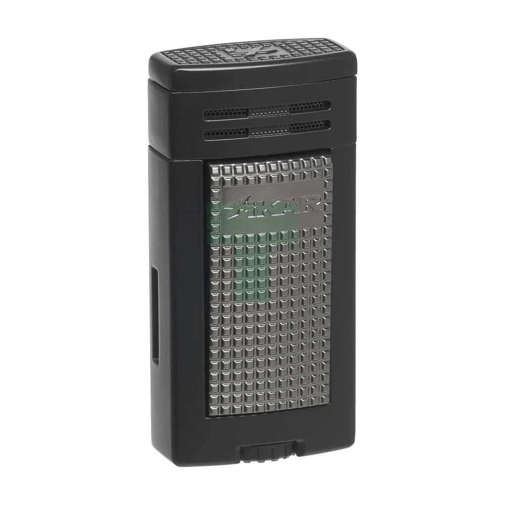 Xikar Ion Double Jet Flame, Wind Resistant, Black