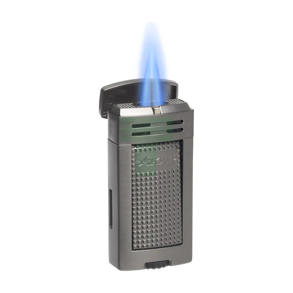 Xikar Ion Double Jet Flame, Wind Resistant, Gunmetal
