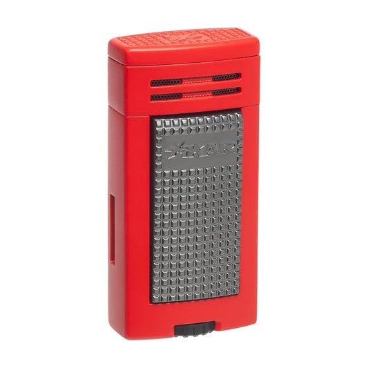 Xikar Ion Double Jet Flame, Wind Resistant, Red