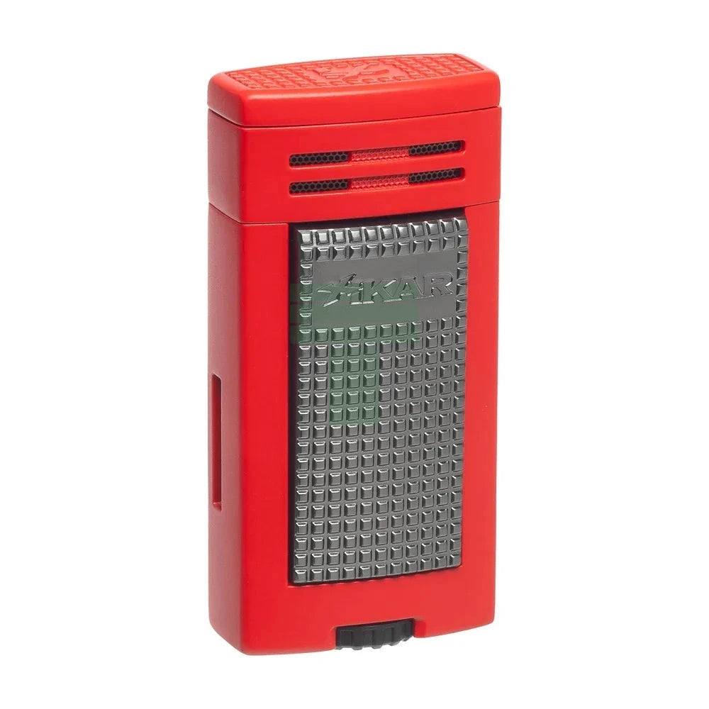Xikar Ion Double Jet Flame, Wind Resistant, Red
