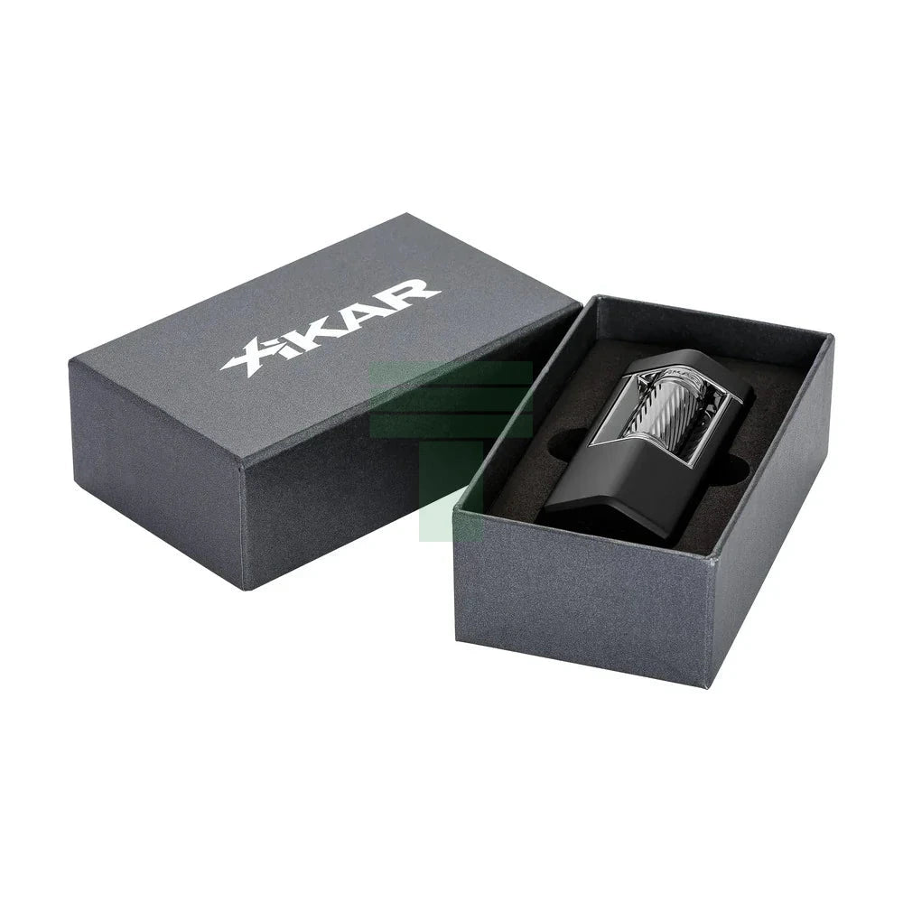 Xikar Meridian Triple Soft Flame, Black & Gunmetal