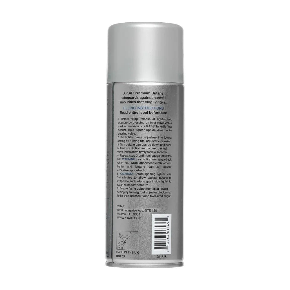 XIKAR Premium Butane Silver Can