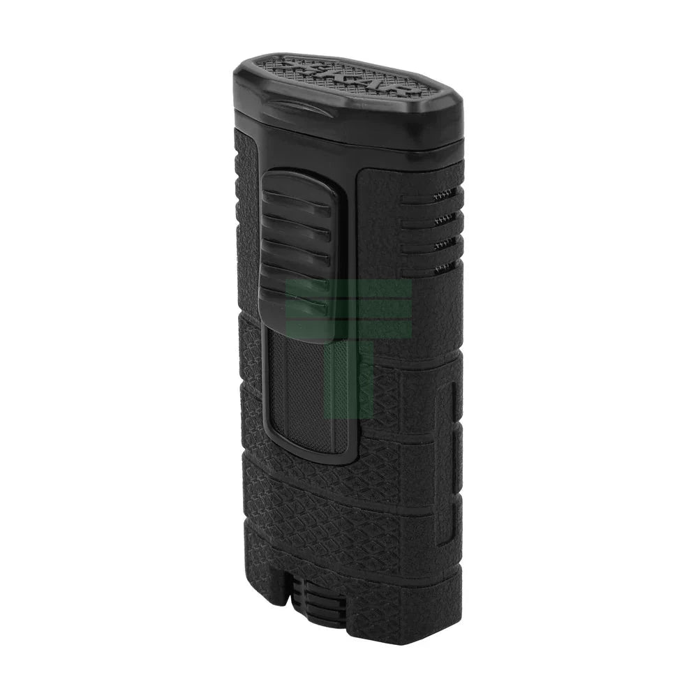 Xikar Tactical Triple Jet Lighter, Black/Black