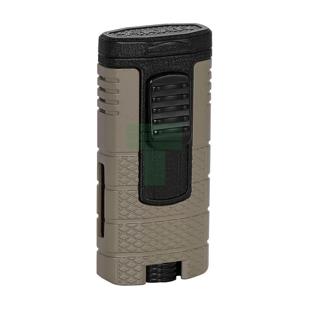 Xikar Tactical Triple Jet Lighter, Tan & Black