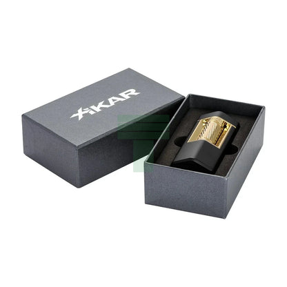 Xikar Xi-600Bkgd, Meridian Triple Soft Flame, Black & Gold